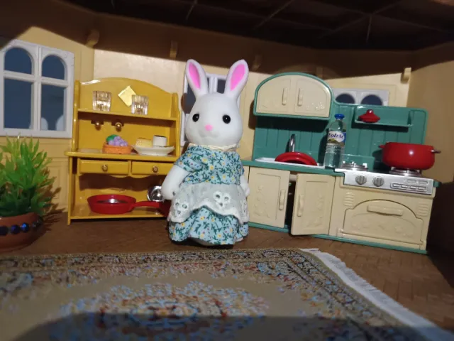 Cocina Sylvanian Families Verde