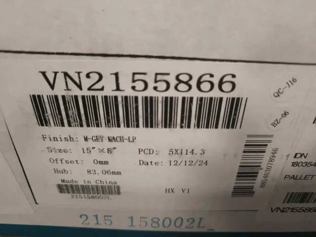 Llantas American Racing 15x8 5x4.5 Doble medida