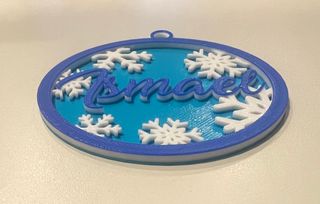 Adorno árbol Navidad personalizado 3D