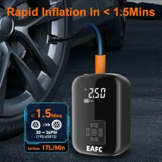 Compresor Aire EAFC Inalámbrico Coche/Moto/Bici