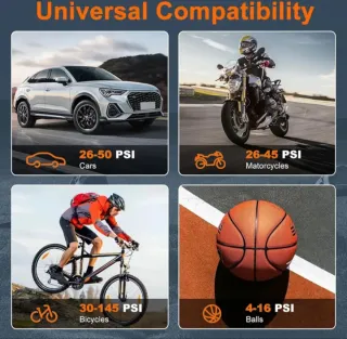 Compresor Aire EAFC Inalámbrico Coche/Moto/Bici