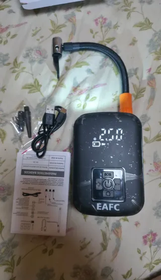 Compresor Aire EAFC Inalámbrico Coche/Moto/Bici
