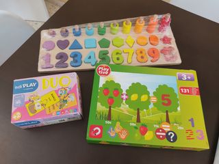Lote 3 juegos educativos infantiles