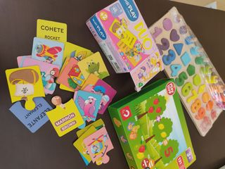 Lote 3 juegos educativos infantiles