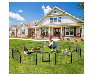 Parque para perros metálico grande