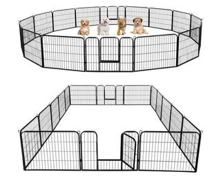 Parque para perros metálico grande