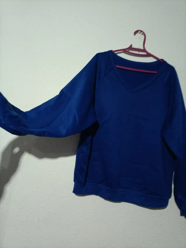 Sudadera Shein Azul Talla XL