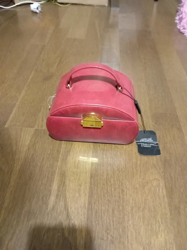 Joyero de viaje Tuscan rojo nuevo con etiqueta