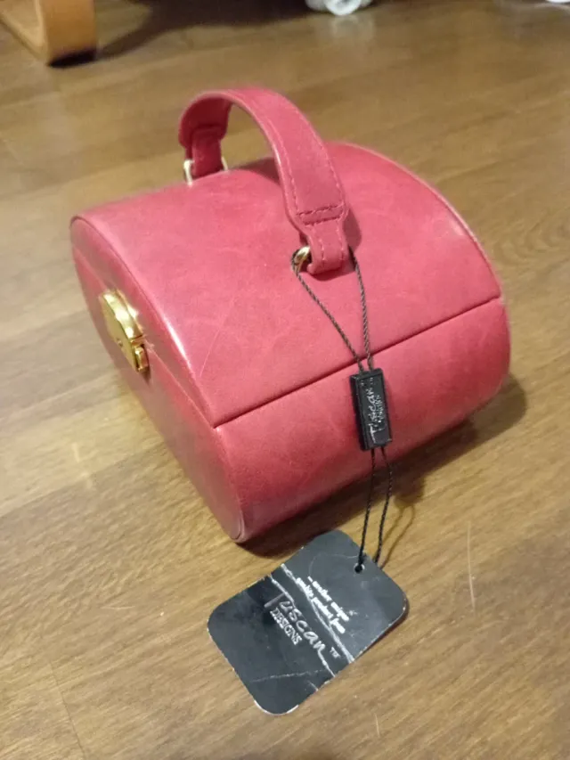 Joyero de viaje Tuscan rojo nuevo con etiqueta