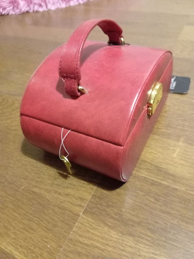 Joyero de viaje Tuscan rojo nuevo con etiqueta