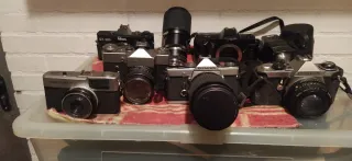 Confezione da 6 fotocamere analogiche + 2 obiettivi