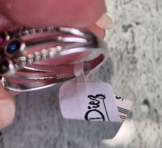 Anillo Plata Multicolor con Circonitas