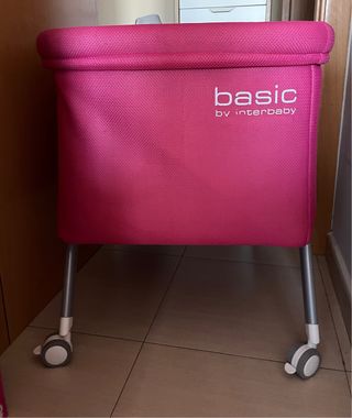 Minicuna Basic by Interbaby Rosa,mas colchón.