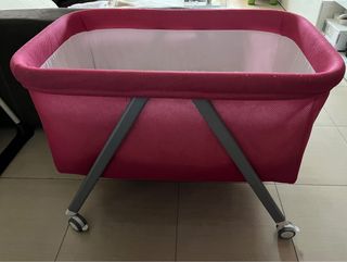 Minicuna Basic by Interbaby Rosa,mas colchón.