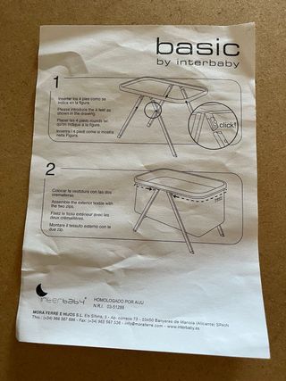 Minicuna Basic by Interbaby Rosa,mas colchón.