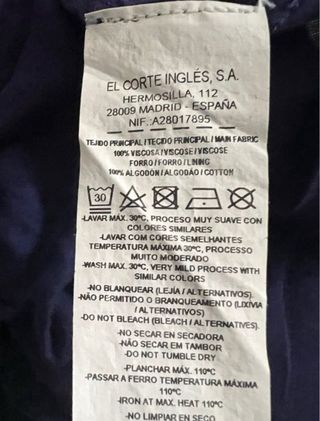 Talla L. Falda con cintura elástica FÓRMULA JOVEN