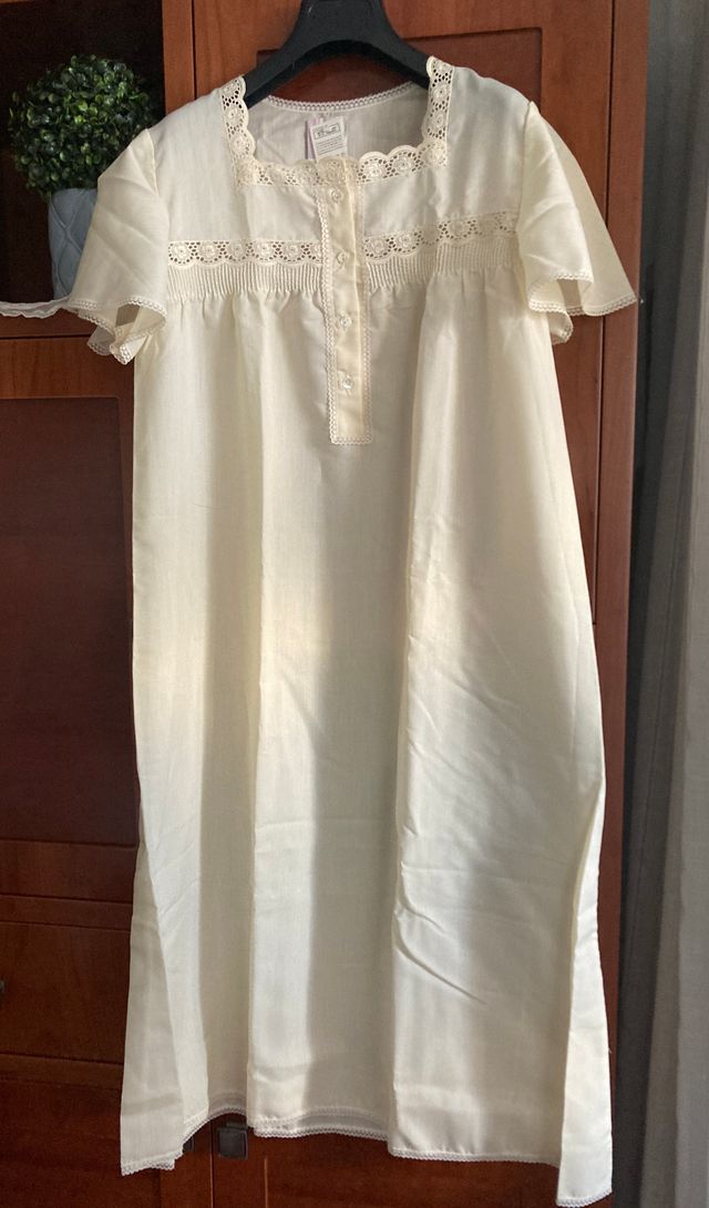 Camisón clásico La Seda crema