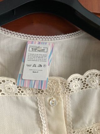 Camisón clásico La Seda crema 