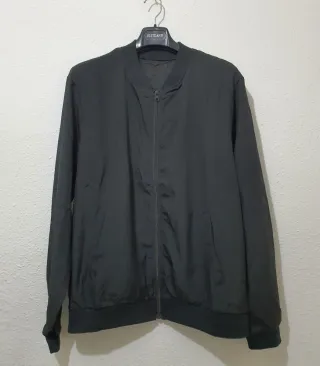 Chaqueta bomber verde militar hombre