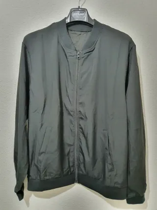 Chaqueta bomber verde militar hombre