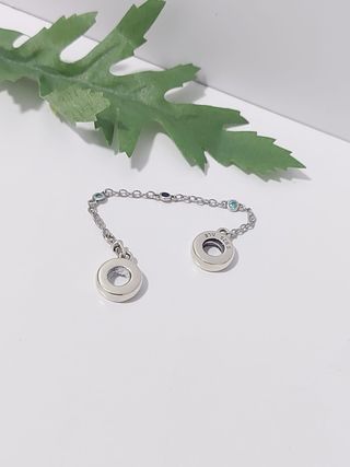 Charm Pandora Plata con Cristales Azules
