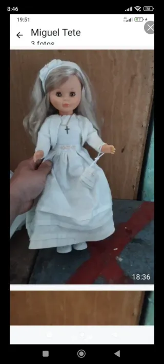 Muñeca Nancy Comunión Antigua