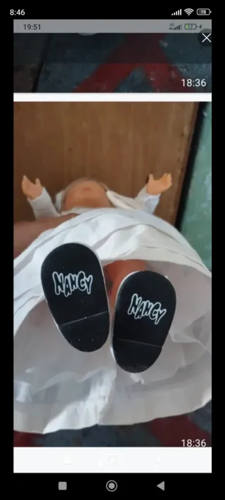 Muñeca Nancy Comunión Antigua