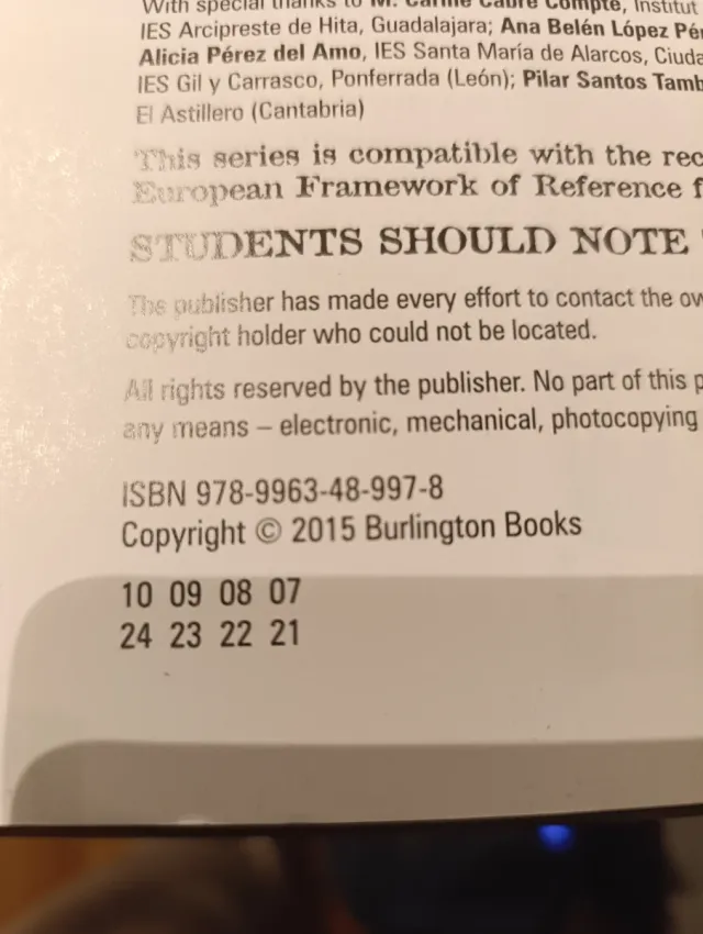 Libros inglés, tecnol. industrial y mate II 2°Bach