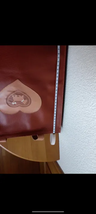 Bolso de cuero con monedero a juego