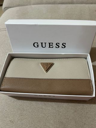 Cartera Guess Beige y Marrón