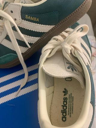 Adidas Samba Beige y Verde