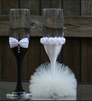 Copas de Novios/Aniversario Decoradas