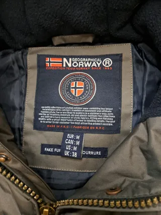 Cazadora Canguro Geographical Norway Gris