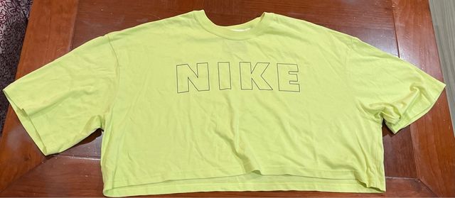 Camiseta Nike Mujer Amarilla Talla XL Manga Corta