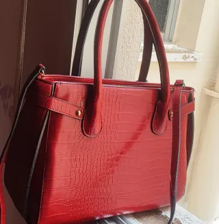 Bolso  Rojo Cocodrilo