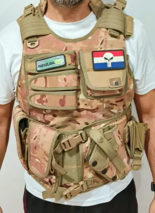 Chaleco Táctico Airsoft Multicam