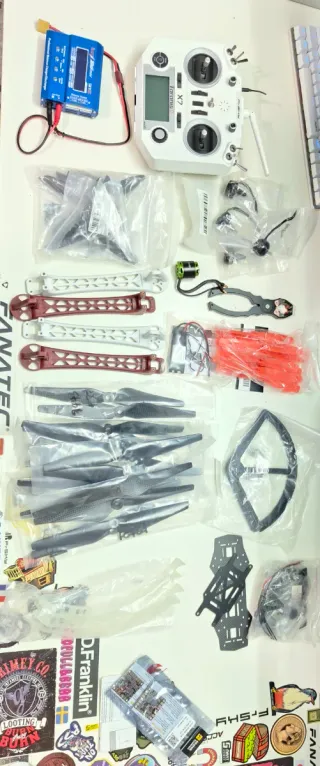 Dron FPV, hexacóptero, Emisora, Gafas, Repuestos