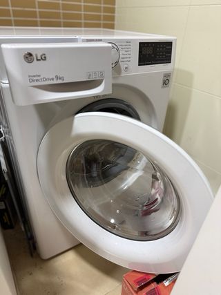 Lavadora LG 9 kg Inverter Direct Drive Vapor