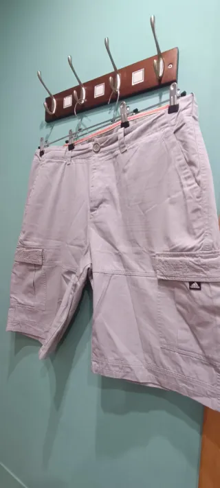 Pantalón corto Adidas gris hombre XXL