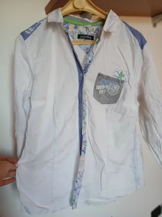 Camicia INNOVATION bianca e fantasia