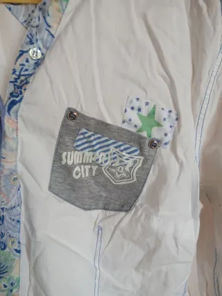Camicia INNOVATION bianca e fantasia