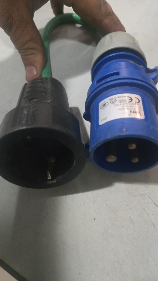 Adaptador Cable Caravana Azul/Negro