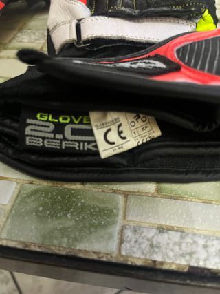 Guanti Moto Berik Neri e Giallo Fluo