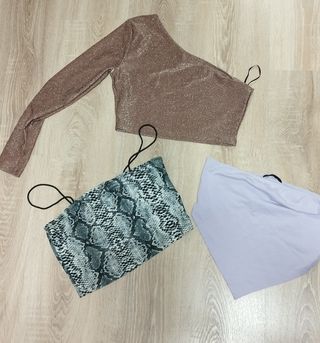 Lote 3 tops fiesta talla S
