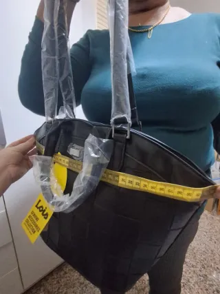 Bolso Lois Negro Tejido
