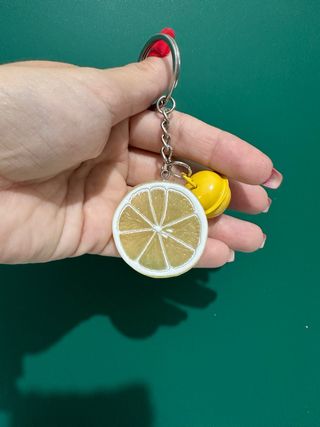 Llavero limón hecho a mano
