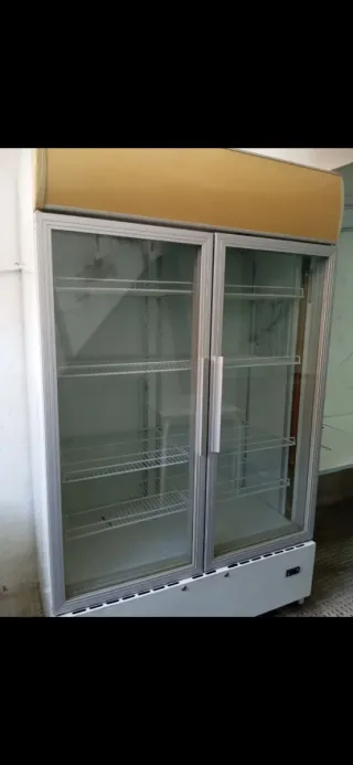 Nevera expositora doble puerta