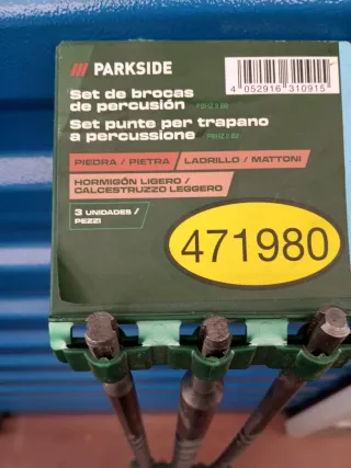 Brocas Hormigón Parkside 1m