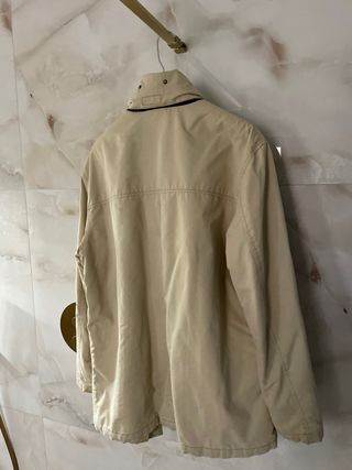 Abrigo Parka Zara Mujer XL Oversize Beige