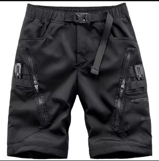 Pantalones cortos cargo negros